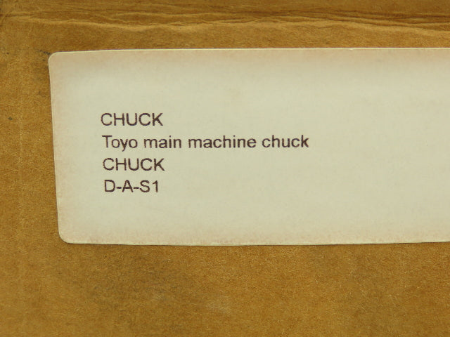 Toyo D-A-S1 Scroll Machine Chuck 9" Across Lathe Tool Work Holding