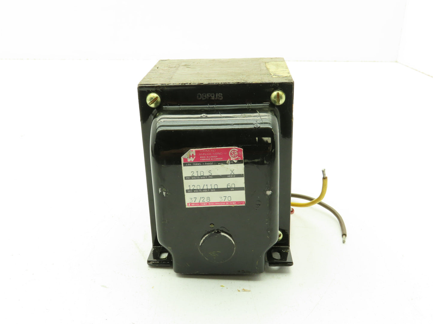 Hammond Manufacturing DBF9JS Control Transformer 210 Pri 120/110 Sec
