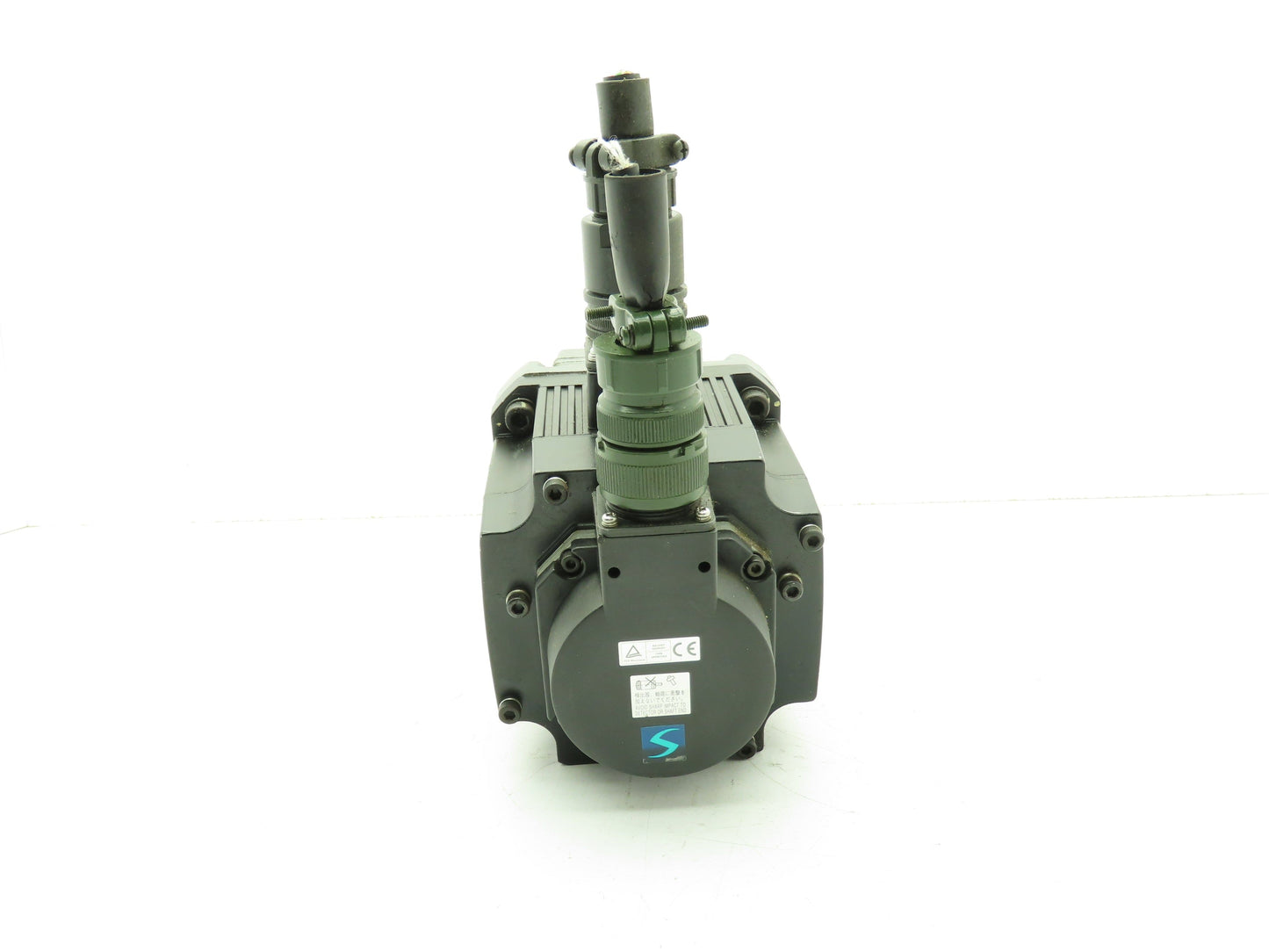 Mitsubishi Electric AC Servo Motor 0.5KW 126V 2000RPM Encoder Offset Gearbox