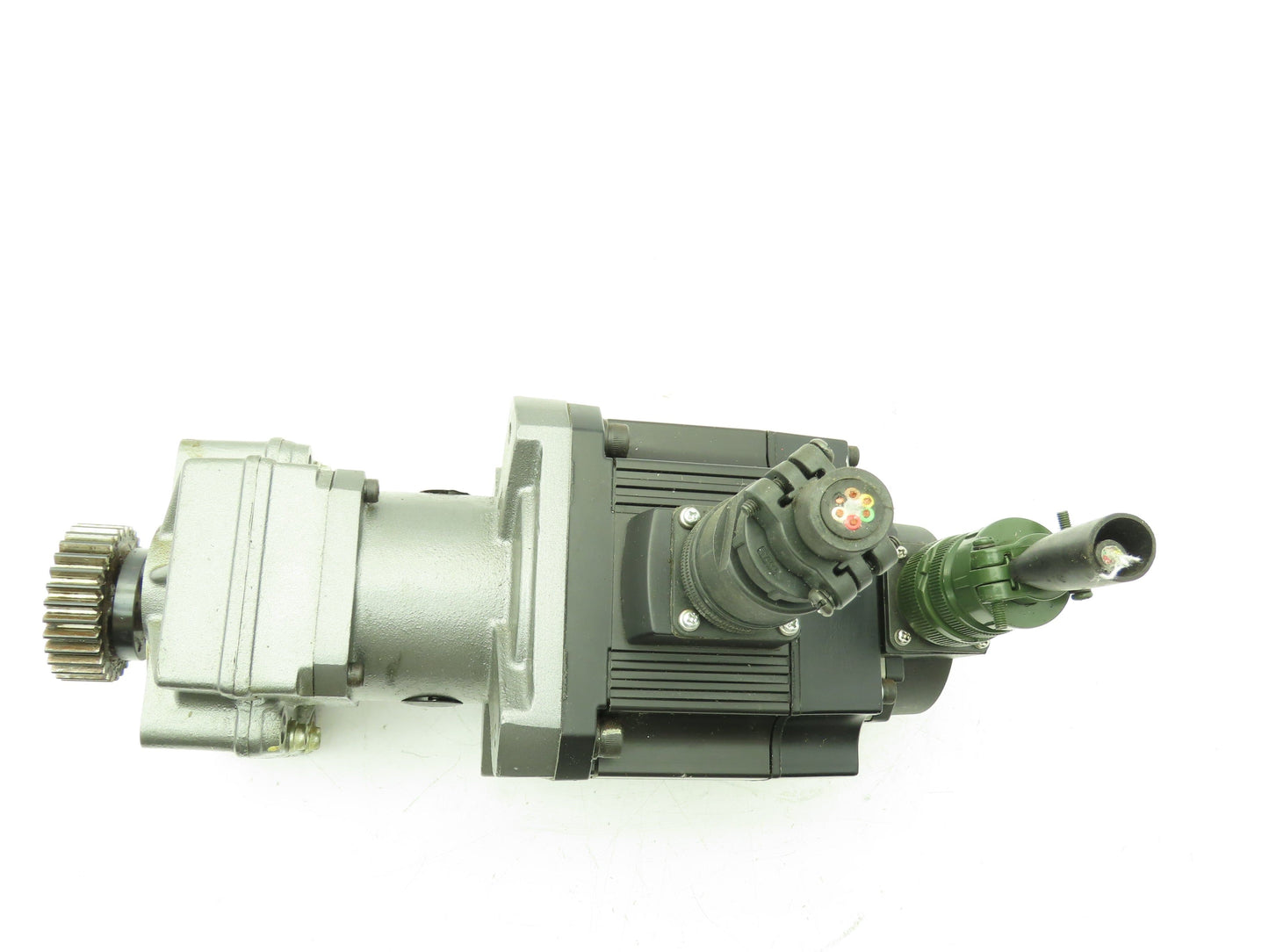 Mitsubishi Electric AC Servo Motor 0.5KW 126V 2000RPM Encoder Offset Gearbox