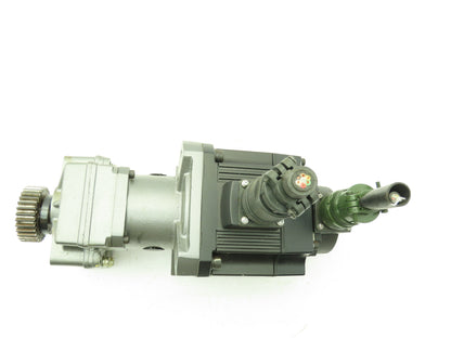 Mitsubishi Electric AC Servo Motor 0.5KW 126V 2000RPM Encoder Offset Gearbox