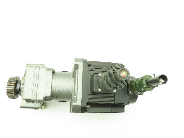 Mitsubishi Electric AC Servo Motor 0.5KW 126V 2000RPM Encoder Offset Gearbox