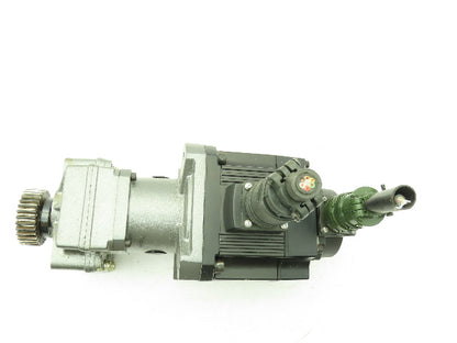 Mitsubishi Electric AC Servo Motor 0.5KW 126V 2000RPM Encoder Offset Gearbox