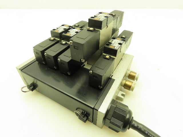 SMC VFS2300-5FZ Pneumatic Air Solenoid Valve Manifold Check Valve 24VDC Coil