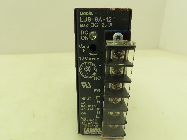 Lambda LUS-9A-12 Power Supply 12VDC 2.1A Output Switching Mode 85-132VAC Input