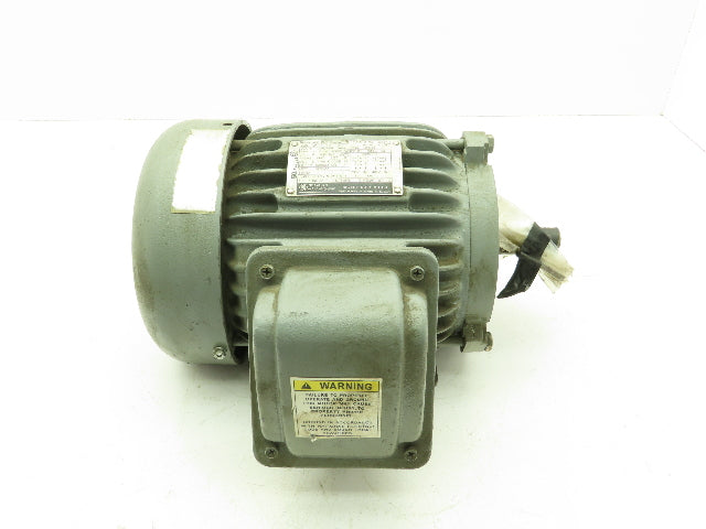 General Electric 5KE145SC205B Motor 1.5 1 1/2 HP 1730 RPM 3Ph 230/460V 145T TE