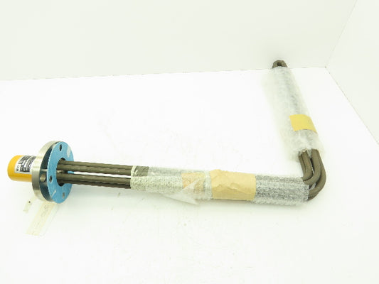 Shinnichi Dennetsu FUS Immersion Tank Heater Element L-Tube 10Kw 200V 3PH 23"