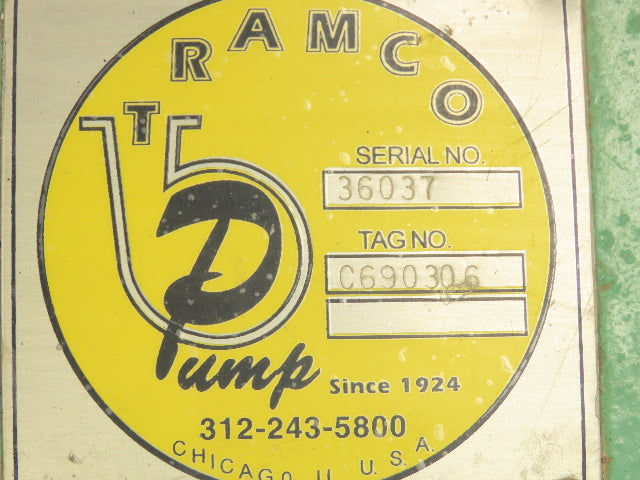 Tramco C690306 Vertical Process Pump 6X5X20