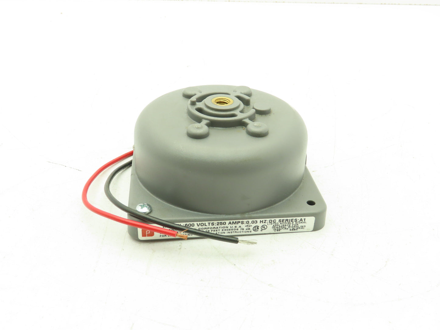 Federal Signal 600*250-1 Bell Mechanism 250VDC Gray