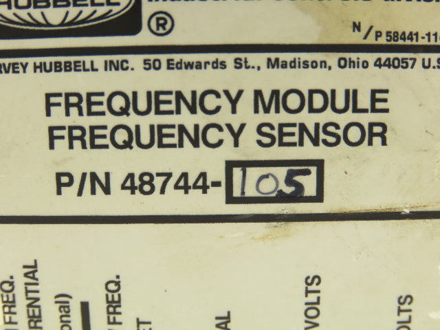 Hubbell 48744-105 Frequency Module Sensor Control