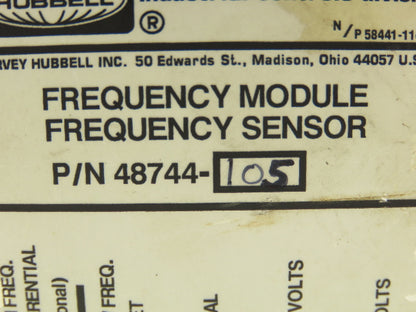 Hubbell 48744-105 Frequency Module Sensor Control