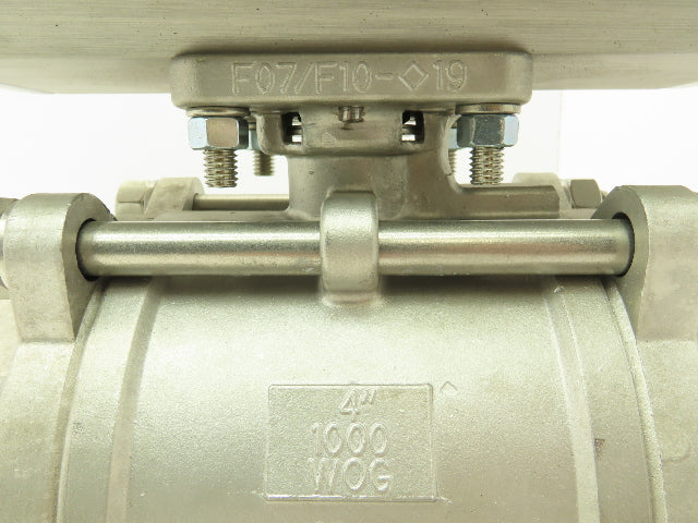 Flowserve AB115D Pneumatic Actuator 4" Stainless Ball Valve w/ Limit Switch