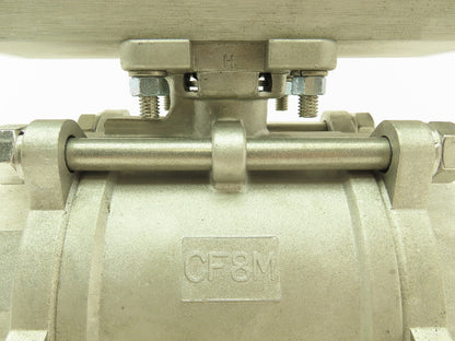 Flowserve AB115D Pneumatic Actuator 4" Stainless Ball Valve w/ Limit Switch