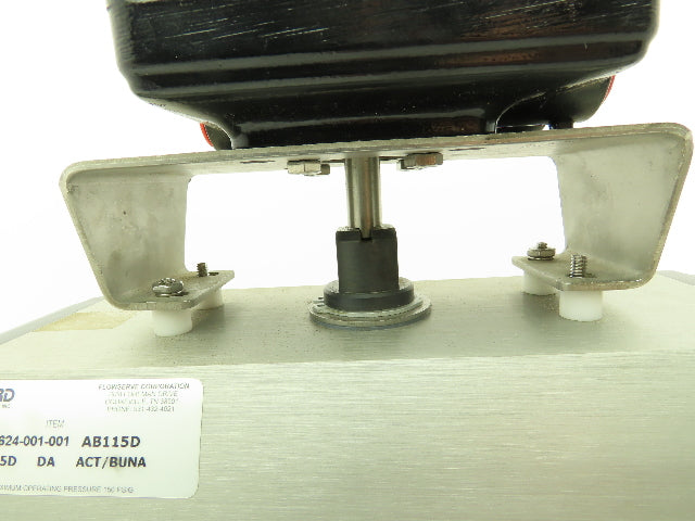 Flowserve AB115D Pneumatic Actuator 4" Stainless Ball Valve w/ Limit Switch