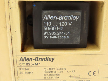 Allen Bradley 825-MMV Smart Motor Managers Electronic Control Protection System