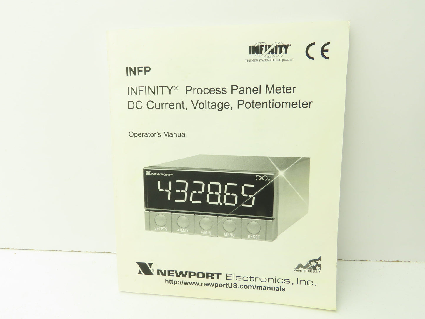 Newport INFP-0200-DC1 Infinity Process Panel Meter DC Current Voltage Pot