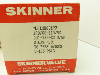 Lancer 2LF1HBG3127 2-Way Skinner Steam Solenoid Valve 3/8"NTP N.O. 5-125psi 120v