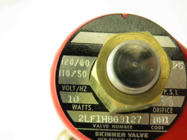 Lancer 2LF1HBG3127 2-Way Skinner Steam Solenoid Valve 3/8"NTP N.O. 5-125psi 120v