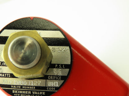 Lancer 2LF1HBG3127 2-Way Skinner Steam Solenoid Valve 3/8"NTP N.O. 5-125psi 120v