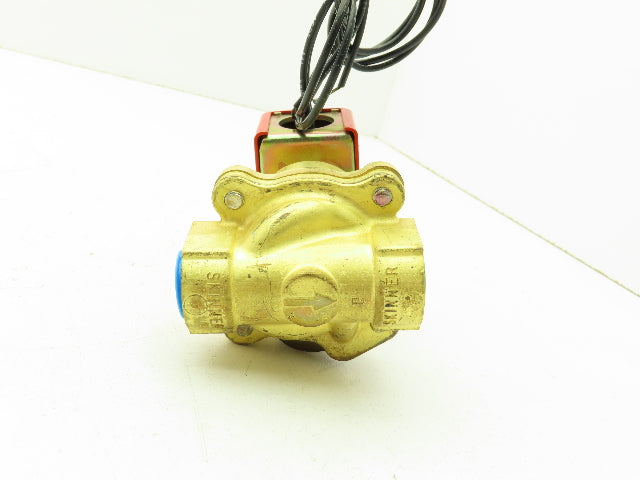 Lancer 2LF1HBG3127 2-Way Skinner Steam Solenoid Valve 3/8"NTP N.O. 5-125psi 120v