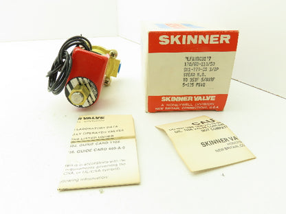 Lancer 2LF1HBG3127 2-Way Skinner Steam Solenoid Valve 3/8"NTP N.O. 5-125psi 120v