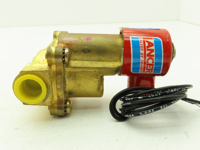 Lancer 2LF2HB4127 2-Way Skinner Solenoid Valve 1/2"NPT N.O. 5-125 PSI. 120v
