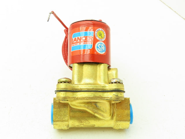 Lancer 2LD2LB3102 2-Way Skinner Hot Water Valve 3/8"NTP N.C. 0-100 psi 120v