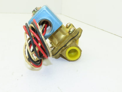 Lancer 2LB2RBM230 2-Way Skinner Solenoid Valve 1/2"NPT N.C. 0-100psi 120v