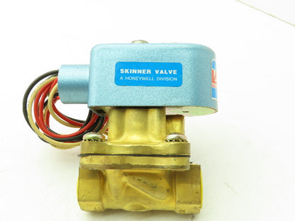 Lancer 2LB2RBM230 2-Way Skinner Solenoid Valve 1/2"NPT N.C. 0-100psi 120v