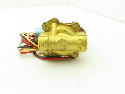 Lancer 2LB2RBM230 2-Way Skinner Solenoid Valve 1/2"NPT N.C. 0-100psi 120v