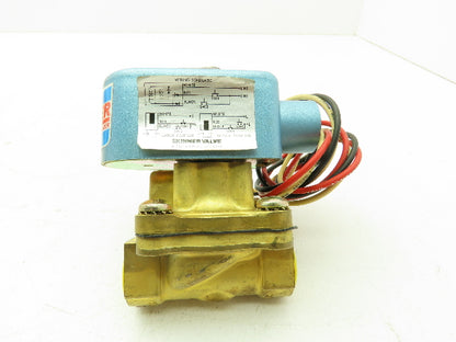 Lancer 2LB2RBM230 2-Way Skinner Solenoid Valve 1/2"NPT N.C. 0-100psi 120v