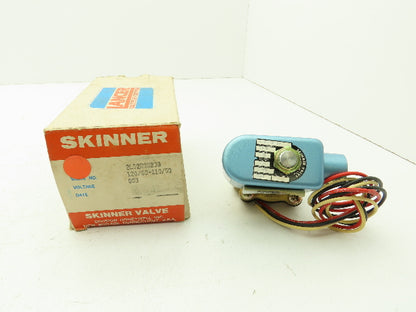 Lancer 2LB2RBM230 2-Way Skinner Solenoid Valve 1/2"NPT N.C. 0-100psi 120v