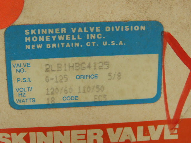 Lancer 2LB1HBG4125 2-Way Skinner Solenoid Valve 1/2"NPT N.O. 0-125psi 120v