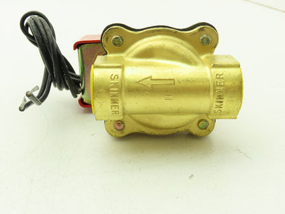 Lancer 2LB1HBG4125 2-Way Skinner Solenoid Valve 1/2"NPT N.O. 0-125psi 120v