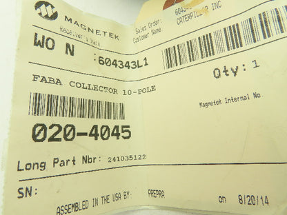 Magnetek 020-4045 Collector Arm Assembly Faba Conductor Bar Systems 10 Conductor