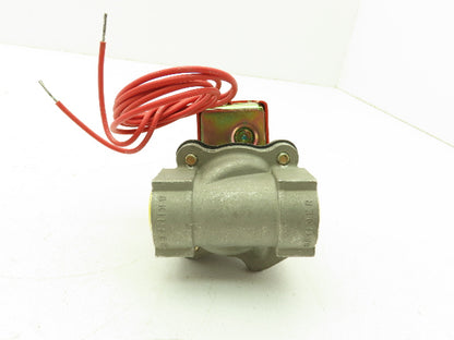 Lancer 2LB2L460 2-Way Skinner Solenoid Valve .5"NPT N.C. 0-100psi 120v Stainless