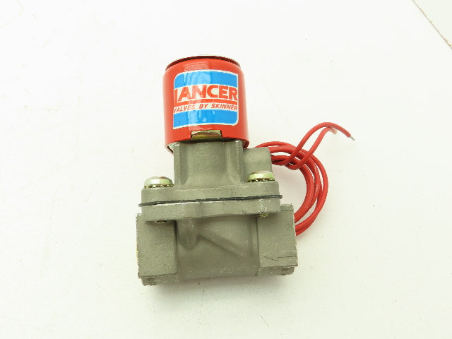 Lancer 2LB2L460 2-Way Skinner Solenoid Valve .5"NPT N.C. 0-100psi 120v Stainless