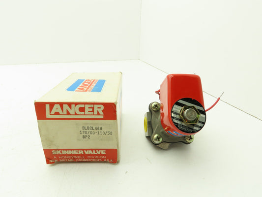 Lancer 2LB2L460 2-Way Skinner Solenoid Valve .5"NPT N.C. 0-100psi 120v Stainless