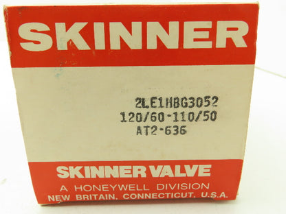 Lancer 2LE1HBG3052 2-Way Skinner Steam Solenoid Valve 3/8" NPT N.O. 0-50psi 120v