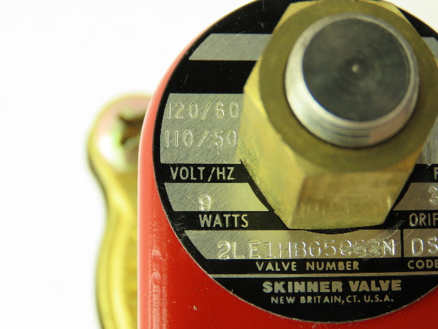 Lancer 2LE1HBG5052 2-Way Skinner Steam Solenoid Valve 3/4" NPT N.O. 0-50psi 120v