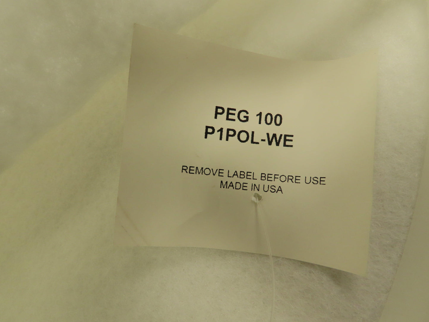 PEG100 P1POL-WE Polyester Felt Liquid Filter Bag 200 Micron Sz 1 (16") Box of 50