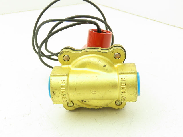 Lancer 2LB26L110 2-Way Brass Skinner Solenoid Valve 3/8" NPT N.C. 0-40psi 24VDC