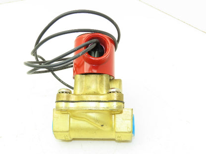 Lancer 2LB26L110 2-Way Brass Skinner Solenoid Valve 3/8" NPT N.C. 0-40psi 24VDC