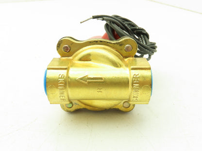 Lancer 2LB26LB3041 2-Way Skinner Solenoid Valve 3/8" NPT N.C. 0-40psi 12VDC