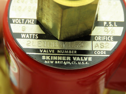 Lancer 2LE1HB4052 2-Way Skinner Steam Solenoid Valve 1/2" NPT N.O. 0-50psi 120v
