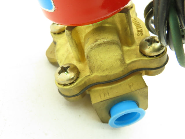 Lancer 4LB1HB3125N 2-Way Skinner Solenoid Valve 3/8" NPT N.O. 0-125psi 24VDC