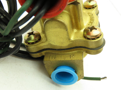 Lancer 4LB1HB3125 2-Way Skinner Solenoid Valve 3/8" NTP N.O. 0-125psi 120v