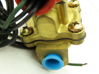Lancer 4LB1HB3125 2-Way Skinner Solenoid Valve 3/8" NTP N.O. 0-125psi 120v