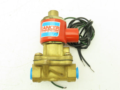 Lancer 4LB1HB3125 2-Way Skinner Solenoid Valve 3/8" NTP N.O. 0-125psi 120v