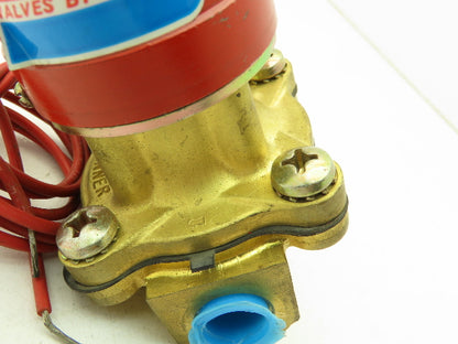 Lancer 4LD2LB3102 2-Way Skinner Solenoid Valve 3/8" NPT N.C. 0-100psi 120v HW